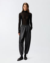Faux leather balloon trousers - | Pinko