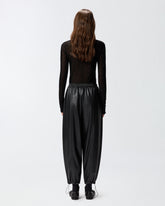 Faux leather balloon trousers - | Pinko