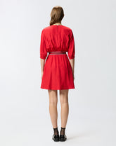 Viscose jacquard dress - | Pinko