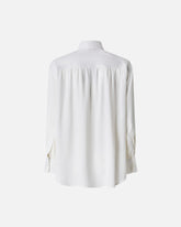 Poplin and crêpe shirt - | Pinko