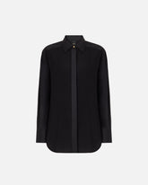 Poplin and crêpe shirt - | Pinko