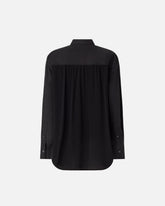 Poplin and crêpe shirt - | Pinko