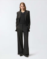 Weite Hose mit Strass - | Pinko