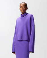 Knit polo-neck sweater - | Pinko