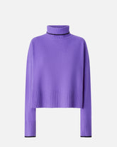 Knit polo-neck sweater - | Pinko