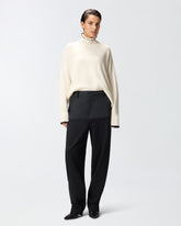 Knit polo-neck sweater - | Pinko