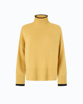 Wool and cashmere turtleneck sweater - Yellow | Pinko