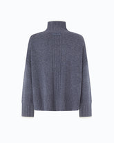 Rollkragenpullover aus Wolle und Kaschmir - Dunkelgrau | Pinko