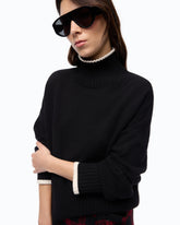 Wool and cashmere turtleneck sweater - | Pinko