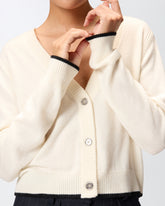 V-neck cardigan - | Pinko