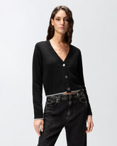 Cardigan mit V-Ausschnitt - | Pinko