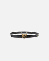 2.2-cm belt with studs and Love Birds buckle - | Pinko