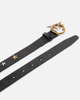 2.2-cm belt with studs and Love Birds buckle - | Pinko