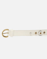 3-cm belt with studs - | Pinko
