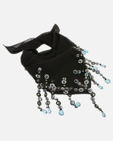 Bandanna with sequins and crystals - | Pinko