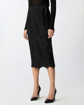 Rebrodé lace skirt - | Pinko