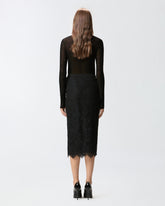 Rebrodé lace skirt - | Pinko