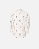 Poplin shirt with all-over print - | Pinko
