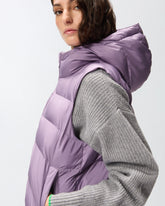 Padded puffer gilet with hood - | Pinko