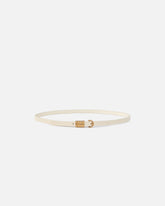 1.2-cm belt with PINKO lettering logo - Beige | Pinko
