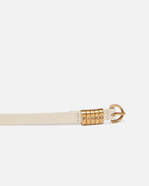1.2-cm belt with PINKO lettering logo - Beige | Pinko
