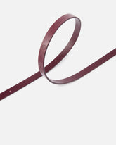 1.2-cm belt with PINKO lettering logo - Burgundy | Pinko