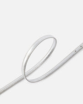 Schmaler Ledergürtel aus laminiertem Leder, 1 cm breit - | Pinko