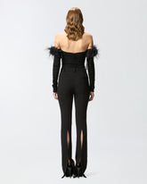 Bodysuit with feathers - | Pinko