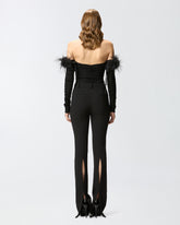 Bodysuit with feathers - | Pinko
