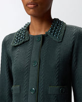 Short knit jacket - | Pinko