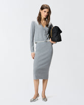 Knit pencil skirt - | Pinko