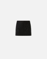 Miniskirt with rhinestones - | Pinko