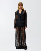 Lace and satin jacket - | Pinko