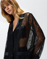 Lace and satin jacket - | Pinko