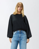 Sweatshirt with Love Birds embroidery - | Pinko