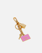 Key ring with padlock and Love Bag charm - | Pinko