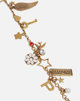 Chain charm with charms - | Pinko