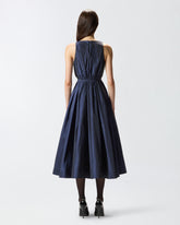 Dress with bow and loose skirt - | Pinko