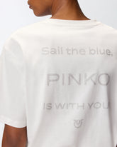 Rhinestone logo T-shirt - | Pinko