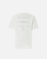 Rhinestone logo T-shirt - | Pinko