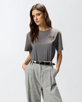 T-Shirt mit Schmuckapplikation Love Birds - | Pinko
