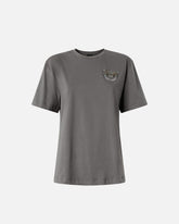 T-Shirt mit Schmuckapplikation Love Birds - | Pinko