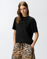 More Strass Less Stress T-shirt - Black | Pinko