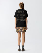 More Strass Less Stress T-shirt - | Pinko