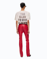 Too Glam To Give A Damn T-shirt with rhinestones - | Pinko