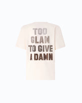 Too Glam To Give A Damn T-shirt with rhinestones - | Pinko