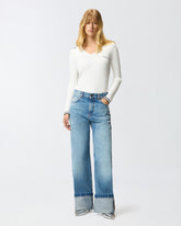 Wide-Leg-Jeans aus Vintage-Denim - | Pinko