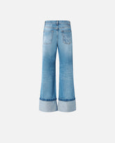 Wide-Leg-Jeans aus Vintage-Denim - | Pinko