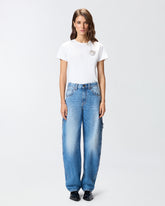 Balloon jeans with workwear details - | Pinko