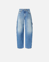Balloon jeans with workwear details - | Pinko